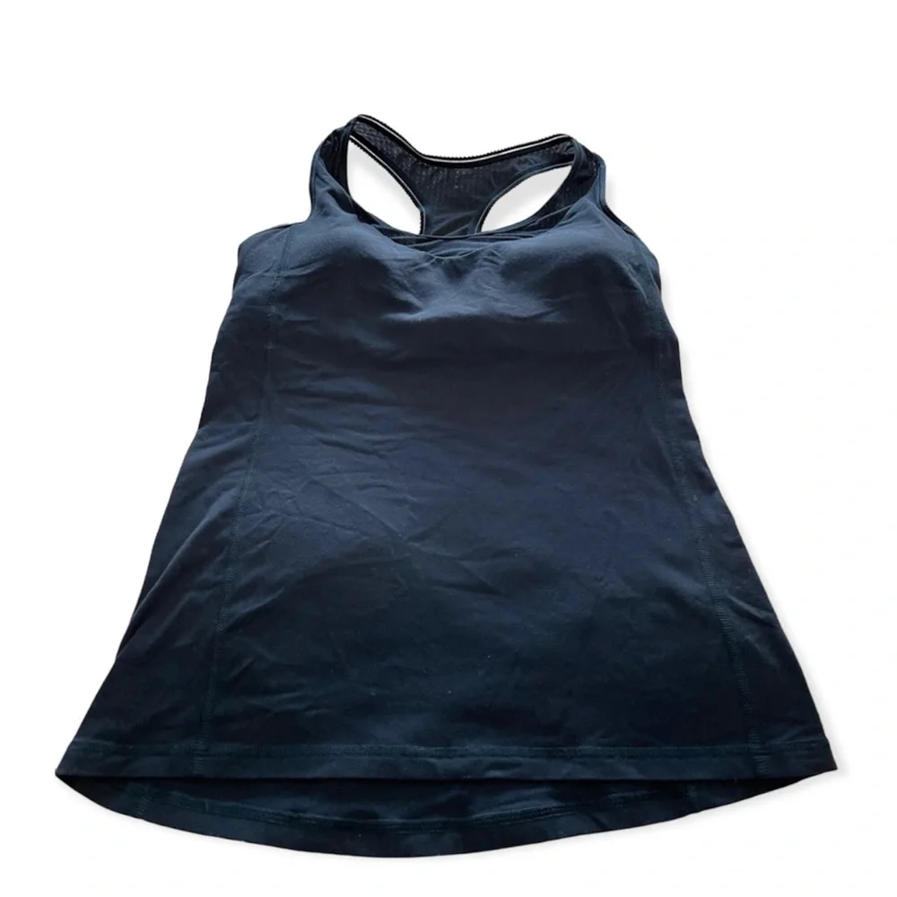 LULULEMON  Dark Navy Racerback Mesh‎ Athletic Top